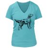 Women's Premium Deep V-Neck T-Shirt Thumbnail
