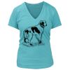 Women's Premium Deep V-Neck T-Shirt Thumbnail