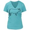 Women's Premium Deep V-Neck T-Shirt Thumbnail