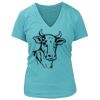 Women's Premium Deep V-Neck T-Shirt Thumbnail