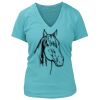 Women's Premium Deep V-Neck T-Shirt Thumbnail