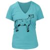 Women's Premium Deep V-Neck T-Shirt Thumbnail