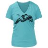 Women's Premium Deep V-Neck T-Shirt Thumbnail