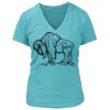 Women's Premium Deep V-Neck T-Shirt Thumbnail