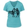 Women's Premium Deep V-Neck T-Shirt Thumbnail