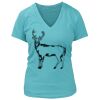 Women's Premium Deep V-Neck T-Shirt Thumbnail
