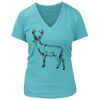 Women's Premium Deep V-Neck T-Shirt Thumbnail