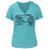 Women's Premium Deep V-Neck T-Shirt Thumbnail