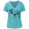 Women's Premium Deep V-Neck T-Shirt Thumbnail