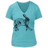 Women's Premium Deep V-Neck T-Shirt Thumbnail