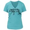 Women's Premium Deep V-Neck T-Shirt Thumbnail