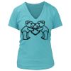 Women's Premium Deep V-Neck T-Shirt Thumbnail