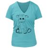 Women's Premium Deep V-Neck T-Shirt Thumbnail