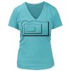 Women's Premium Deep V-Neck T-Shirt Thumbnail