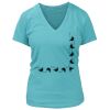 Women's Premium Deep V-Neck T-Shirt Thumbnail