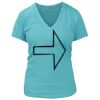 Women's Premium Deep V-Neck T-Shirt Thumbnail