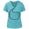 Women's Premium Deep V-Neck T-Shirt Thumbnail