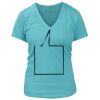 Women's Premium Deep V-Neck T-Shirt Thumbnail