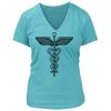 Women's Premium Deep V-Neck T-Shirt Thumbnail