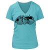 Women's Premium Deep V-Neck T-Shirt Thumbnail