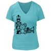 Women's Premium Deep V-Neck T-Shirt Thumbnail