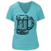 Women's Premium Deep V-Neck T-Shirt Thumbnail
