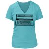 Women's Premium Deep V-Neck T-Shirt Thumbnail