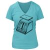 Women's Premium Deep V-Neck T-Shirt Thumbnail
