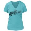 Women's Premium Deep V-Neck T-Shirt Thumbnail