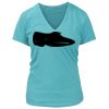 Women's Premium Deep V-Neck T-Shirt Thumbnail