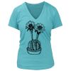 Women's Premium Deep V-Neck T-Shirt Thumbnail