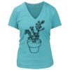 Women's Premium Deep V-Neck T-Shirt Thumbnail