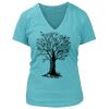 Women's Premium Deep V-Neck T-Shirt Thumbnail