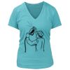 Women's Premium Deep V-Neck T-Shirt Thumbnail