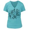 Women's Premium Deep V-Neck T-Shirt Thumbnail