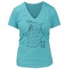 Women's Premium Deep V-Neck T-Shirt Thumbnail