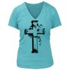 Women's Premium Deep V-Neck T-Shirt Thumbnail