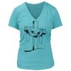 Women's Premium Deep V-Neck T-Shirt Thumbnail