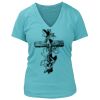 Women's Premium Deep V-Neck T-Shirt Thumbnail