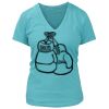 Women's Premium Deep V-Neck T-Shirt Thumbnail