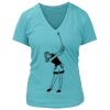 Women's Premium Deep V-Neck T-Shirt Thumbnail