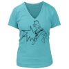 Women's Premium Deep V-Neck T-Shirt Thumbnail