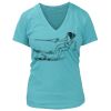 Women's Premium Deep V-Neck T-Shirt Thumbnail