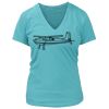 Women's Premium Deep V-Neck T-Shirt Thumbnail