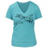 Women's Premium Deep V-Neck T-Shirt Thumbnail