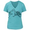 Women's Premium Deep V-Neck T-Shirt Thumbnail