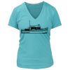 Women's Premium Deep V-Neck T-Shirt Thumbnail