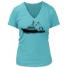 Women's Premium Deep V-Neck T-Shirt Thumbnail