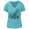 Women's Premium Deep V-Neck T-Shirt Thumbnail