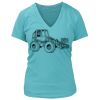 Women's Premium Deep V-Neck T-Shirt Thumbnail